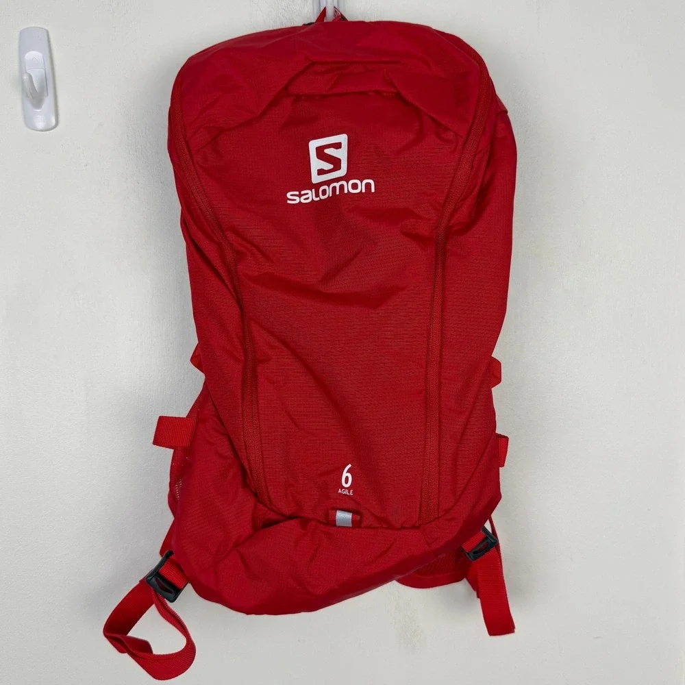 NEW Salomon Agile 6 Set Backpack Hydration Vest Running 2 500ml Flasks ONE SIZE